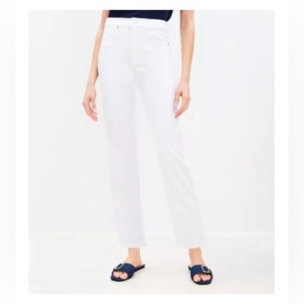 LOFT Women's Petite High Rise Slim Jeans - White - Size 31